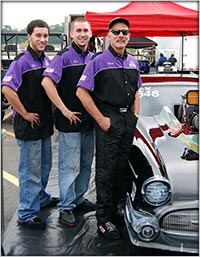 A proud team ccimotorsports stands for a photo op at the Al-Anabi Shakedown at E Town 2008