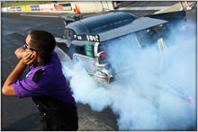 The Bad Buick Screaming Through A Burnout At Atco Raceway