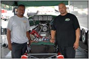 Derrick Townes with crew chief Chris Johnson