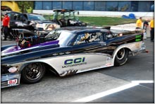 The Buick Pro Mod Rolling Into A Burnout