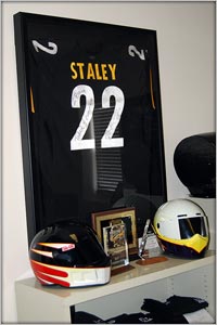 The Philadelphia Eagles Deuce Staley is a proud Precision Chassis customer
