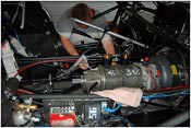 Lenco Transmission Worked on in the pits