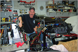 Frank Patille Recovering and back to working on the Buick Pro Mod